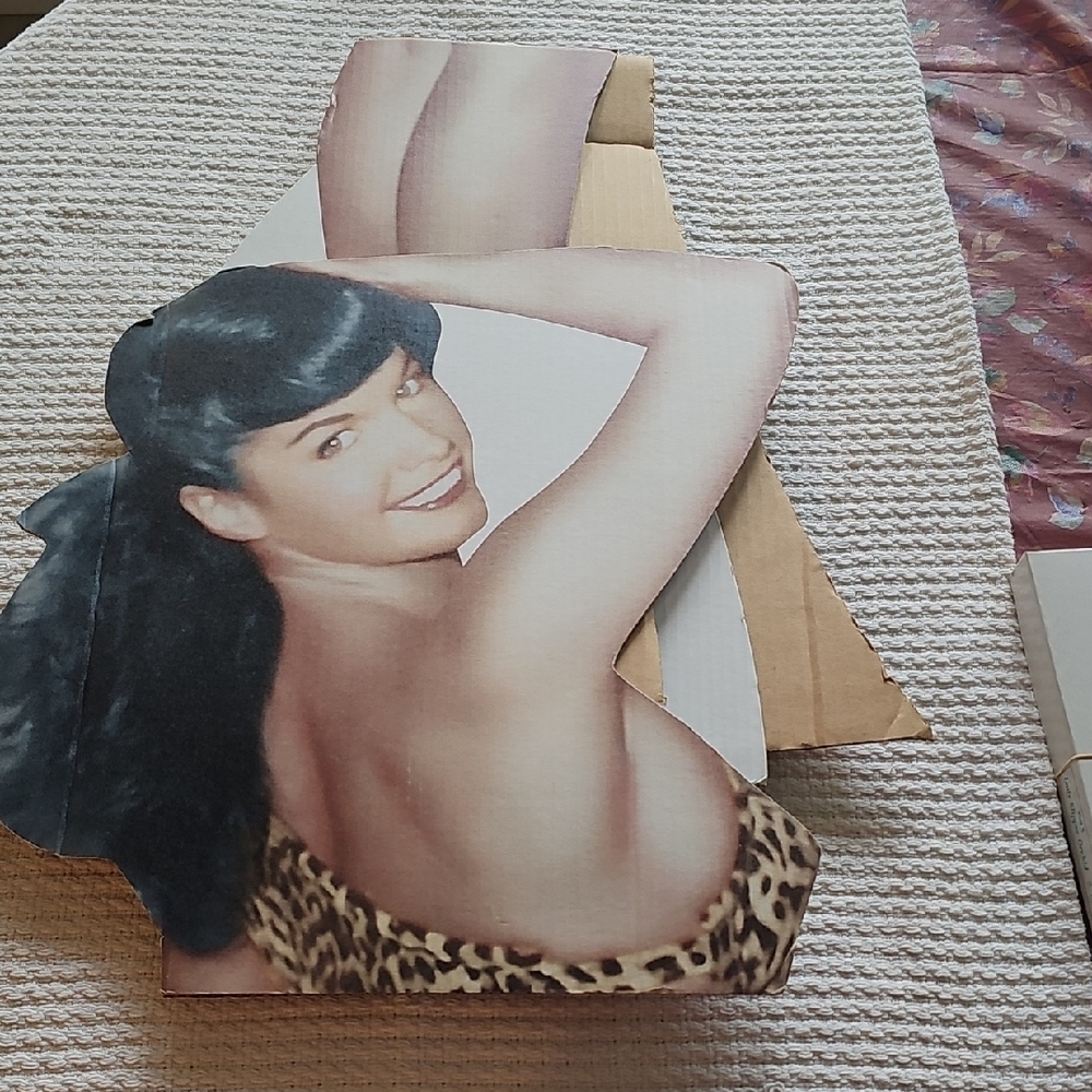 Bettie Page Leopard Print Art